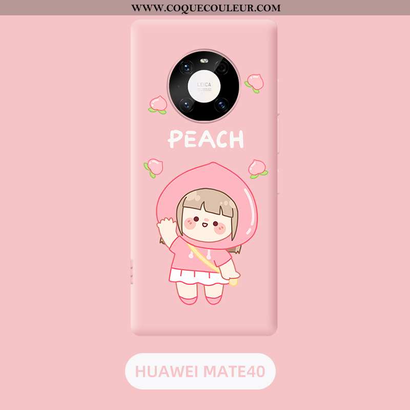 Étui Huawei Mate 40 Légère Rose Luxe, Coque Huawei Mate 40 Silicone Amoureux