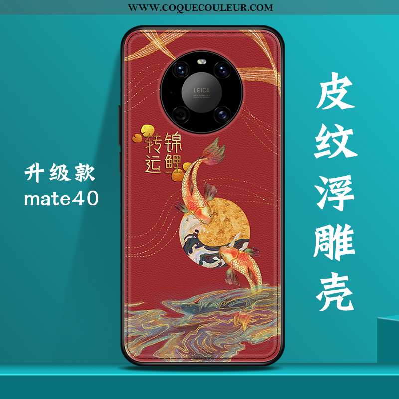 Coque Huawei Mate 40 Personnalité Net Rouge Luxe, Housse Huawei Mate 40 Créatif Nouveau Bleu