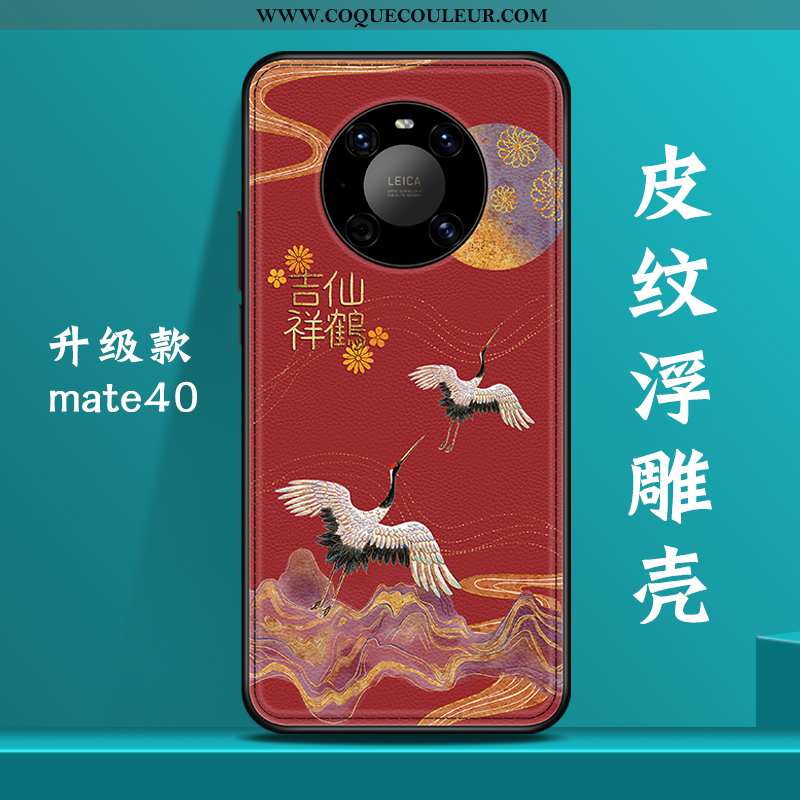 Coque Huawei Mate 40 Personnalité Net Rouge Luxe, Housse Huawei Mate 40 Créatif Nouveau Bleu