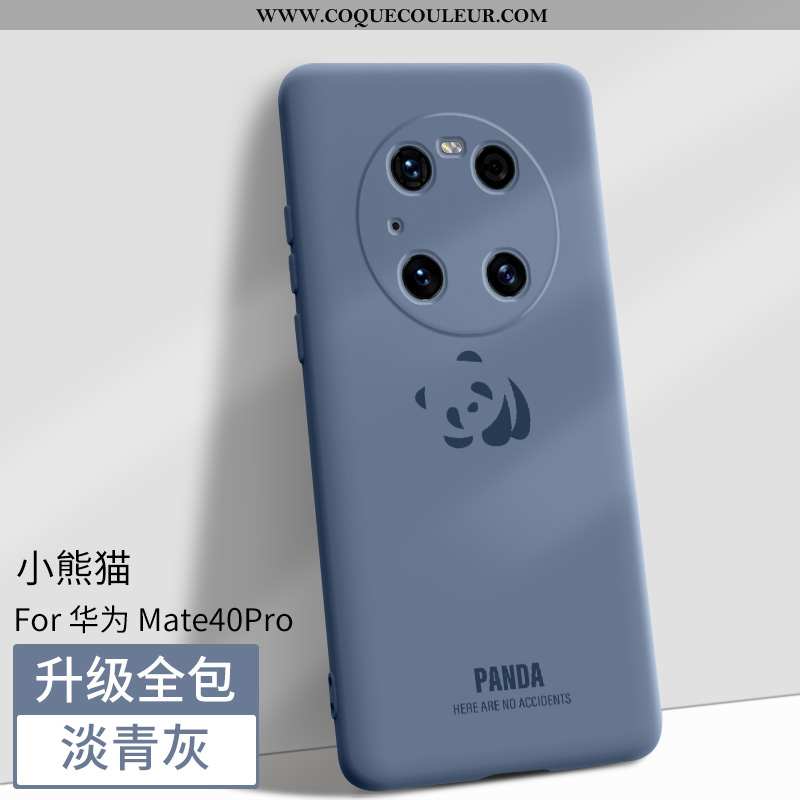 Housse Huawei Mate 40 Pro Protection Magnétisme Bleu, Étui Huawei Mate 40 Pro Silicone Bleu