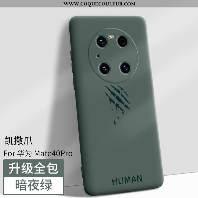 Housse Huawei Mate 40 Pro Protection Magnétisme Bleu, Étui Huawei Mate 40 Pro Silicone Bleu