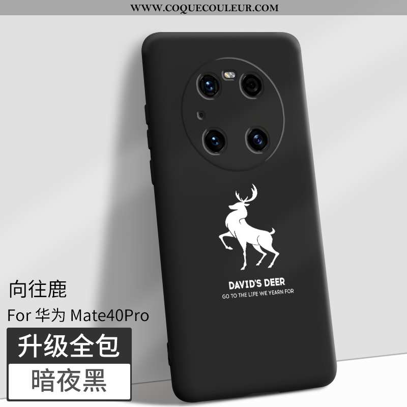 Housse Huawei Mate 40 Pro Protection Magnétisme Bleu, Étui Huawei Mate 40 Pro Silicone Bleu