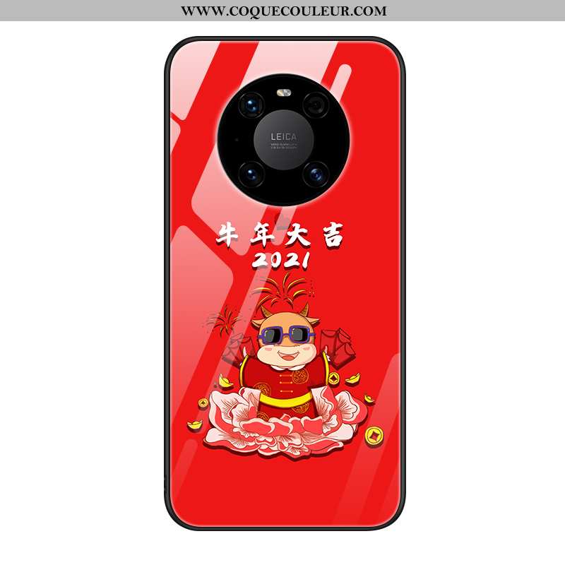 Étui Huawei Mate 40 Pro Légère Ultra Tout Compris, Coque Huawei Mate 40 Pro Protection Luxe Rouge