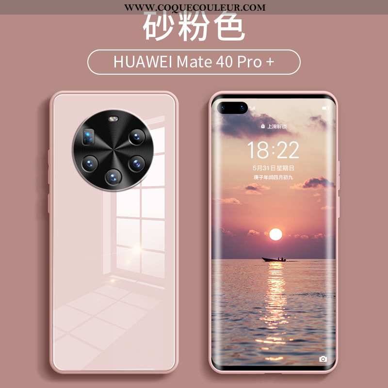 Coque Huawei Mate 40 Pro+ Personnalité Étui, Housse Huawei Mate 40 Pro+ Créatif Silicone Bleu