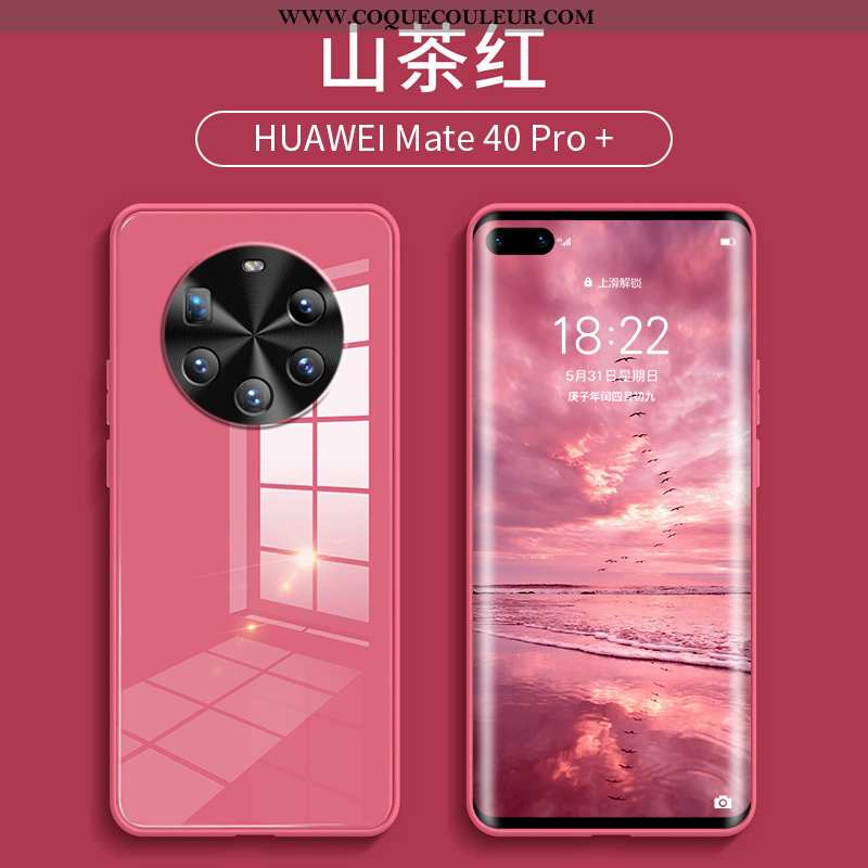 Coque Huawei Mate 40 Pro+ Personnalité Étui, Housse Huawei Mate 40 Pro+ Créatif Silicone Bleu