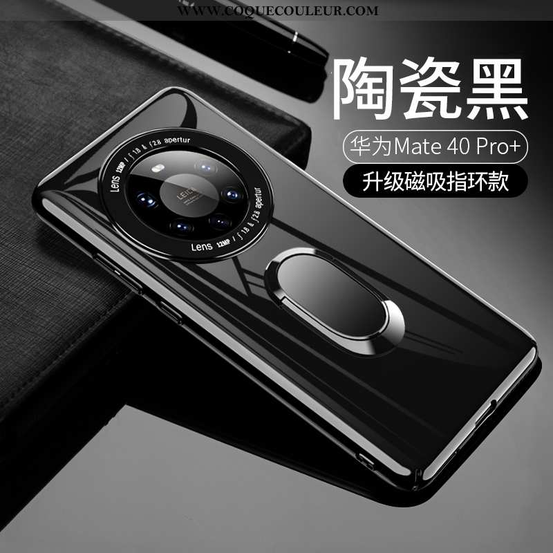 Étui Huawei Mate 40 Pro+ Créatif Luxe Coque, Coque Huawei Mate 40 Pro+ Ultra Téléphone Portable Noir