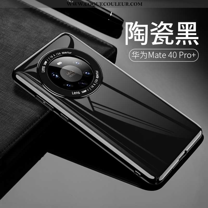 Étui Huawei Mate 40 Pro+ Créatif Luxe Coque, Coque Huawei Mate 40 Pro+ Ultra Téléphone Portable Noir