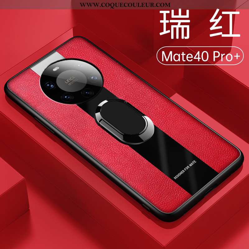 Coque Huawei Mate 40 Pro+ Silicone Nouveau Noir, Housse Huawei Mate 40 Pro+ Protection Cuir Noir