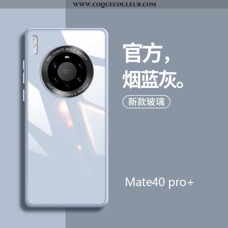 Housse Huawei Mate 40 Pro+ Silicone Tout Compris Coque, Étui Huawei Mate 40 Pro+ Verre Luxe Noir