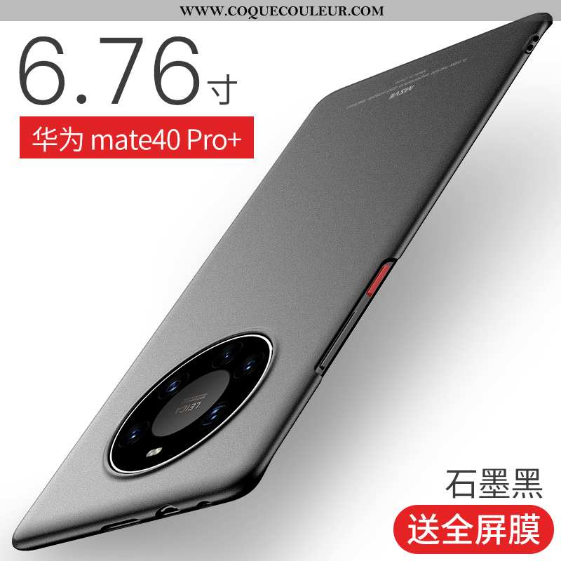 Étui Huawei Mate 40 Pro+ Protection Coque Légère, Huawei Mate 40 Pro+ Délavé En Daim Téléphone Porta