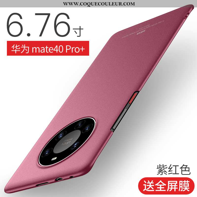 Étui Huawei Mate 40 Pro+ Protection Coque Légère, Huawei Mate 40 Pro+ Délavé En Daim Téléphone Porta
