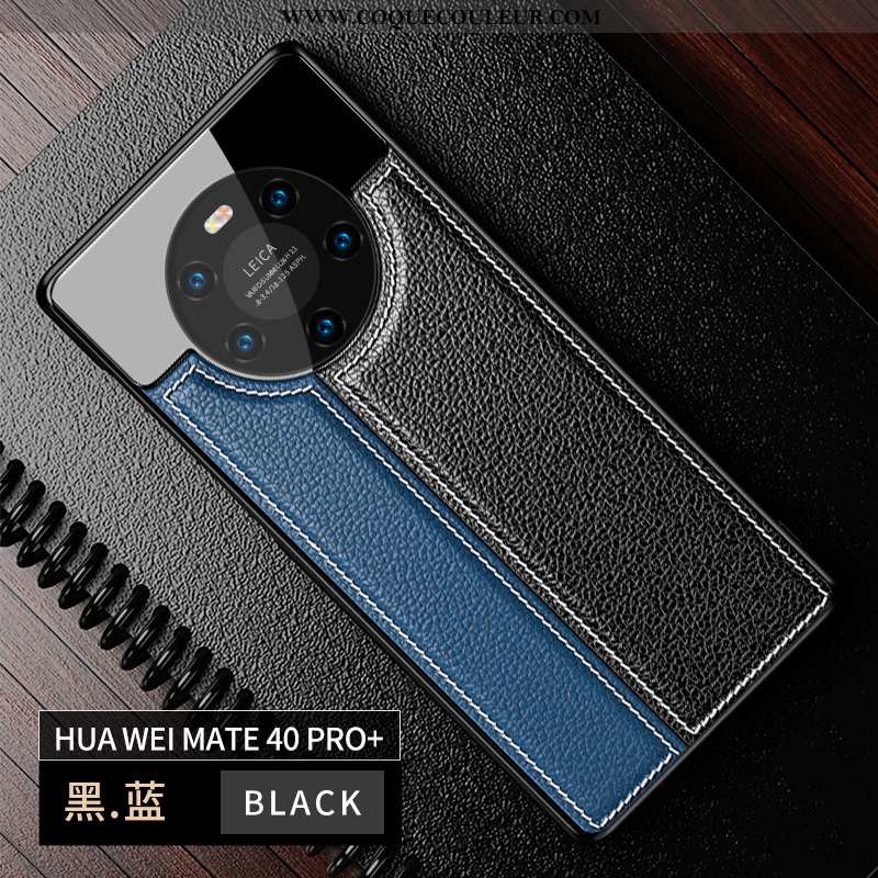 Housse Huawei Mate 40 Pro+ Cuir Tout Compris Tendance, Étui Huawei Mate 40 Pro+ Modèle Fleurie Miroi