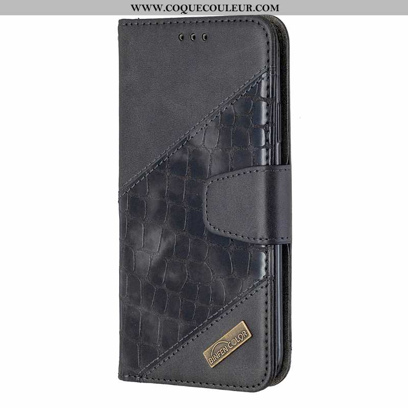 Housse Xiaomi Redmi 9 Portefeuille Tout Compris Protection, Étui Xiaomi Redmi 9 Cuir Verte