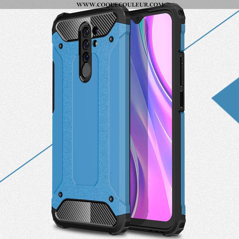 Étui Xiaomi Redmi 9 Délavé En Daim Bordure Noir, Coque Xiaomi Redmi 9 Fluide Doux Rouge Argent