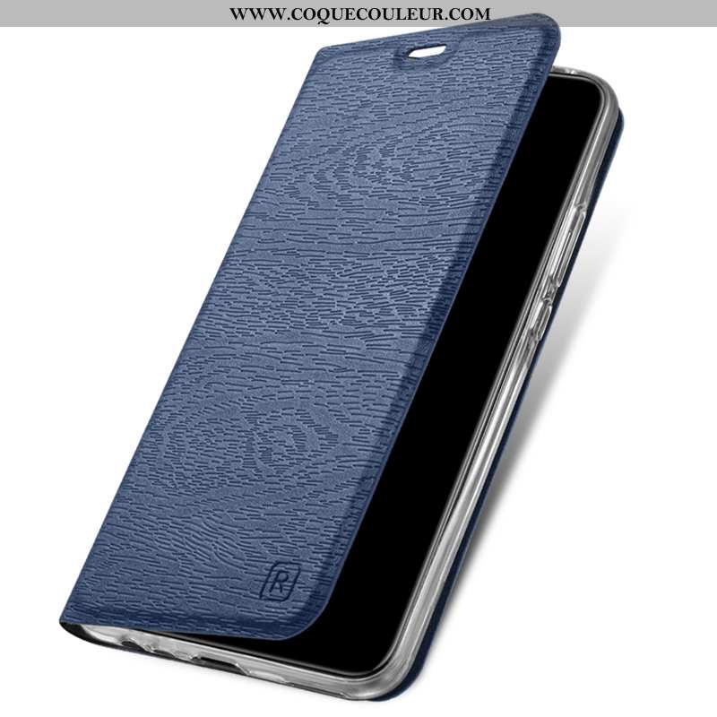 Étui Xiaomi Redmi 9 Cuir Petit Silicone, Coque Xiaomi Redmi 9 Fluide Doux Bleu Marin Bleu Foncé