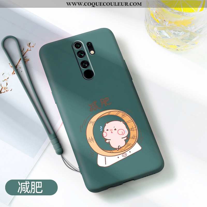 Étui Xiaomi Redmi 9 Tendance Personnalité Coque, Coque Xiaomi Redmi 9 Légère Tout Compris Rouge