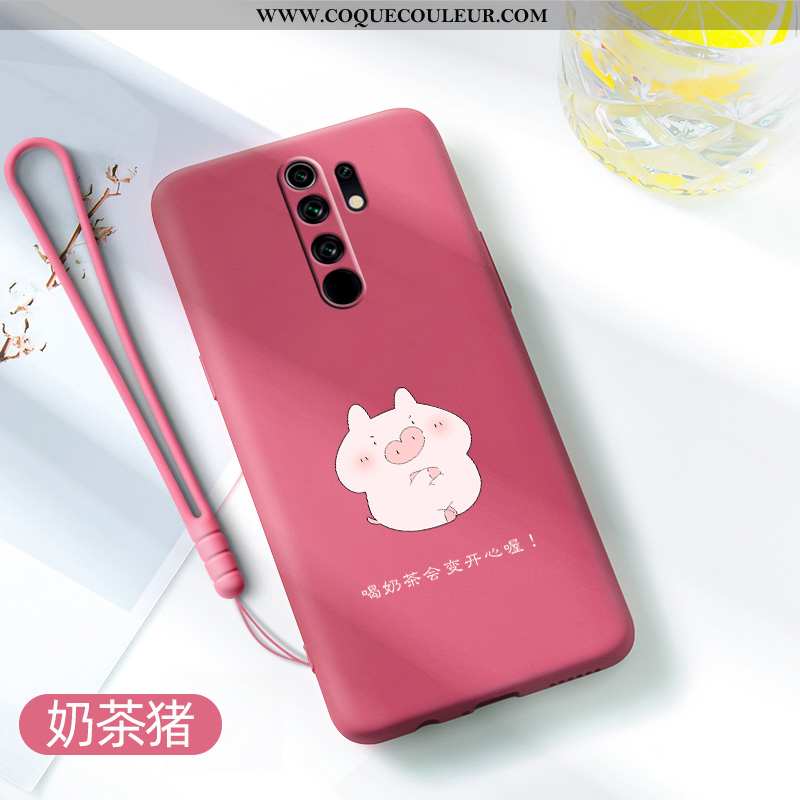 Étui Xiaomi Redmi 9 Tendance Personnalité Coque, Coque Xiaomi Redmi 9 Légère Tout Compris Rouge