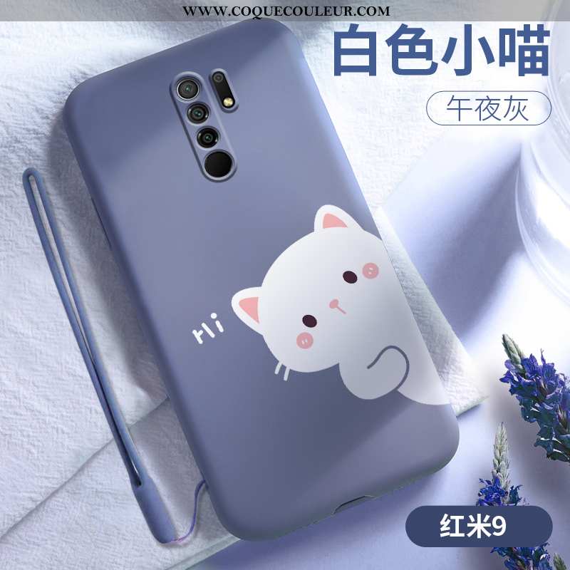 Étui Xiaomi Redmi 9 Personnalité Vent Silicone, Coque Xiaomi Redmi 9 Créatif Nouveau Verte