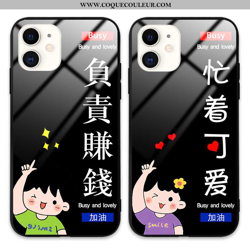 Étui iPhone 12 Mini Tendance Incassable Dessin Animé, Coque iPhone 12 Mini Protection Tout Compris N