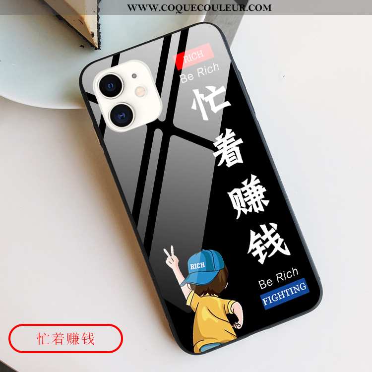 Étui iPhone 12 Mini Tendance Incassable Dessin Animé, Coque iPhone 12 Mini Protection Tout Compris N