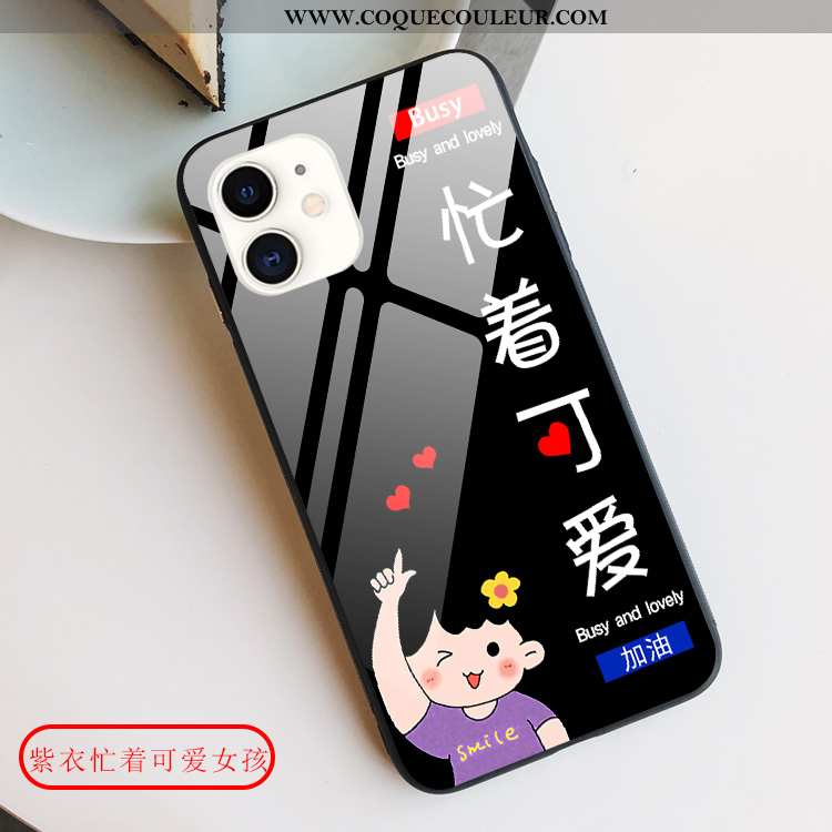 Étui iPhone 12 Mini Tendance Incassable Dessin Animé, Coque iPhone 12 Mini Protection Tout Compris N