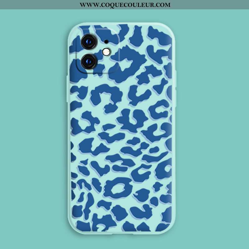 Étui iPhone 12 Mini Ultra Modèle Fleurie Vent, Coque iPhone 12 Mini Tendance Protection Bleu