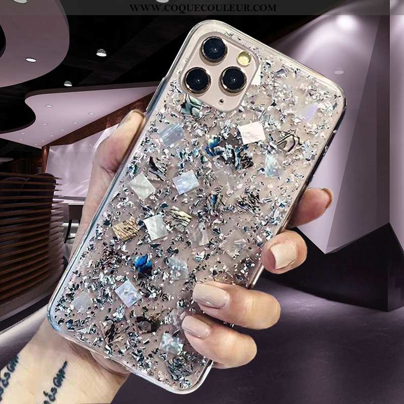 Étui iPhone 12 Pro Max Transparent Luxe Créatif, Coque iPhone 12 Pro Max Personnalité Argent