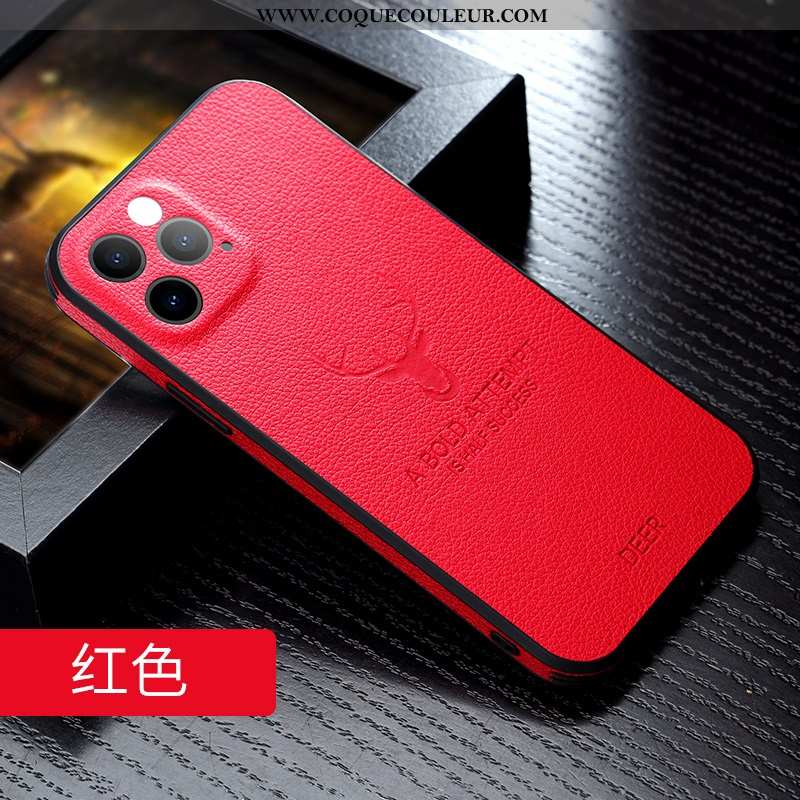 Étui iPhone 12 Pro Max Cuir Véritable Fluide Doux Amoureux, Coque iPhone 12 Pro Max Ultra Elk Orange