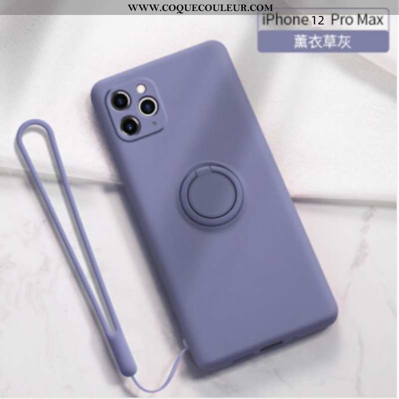 Étui iPhone 12 Pro Max Silicone Coque Incassable, iPhone 12 Pro Max Personnalité Rose