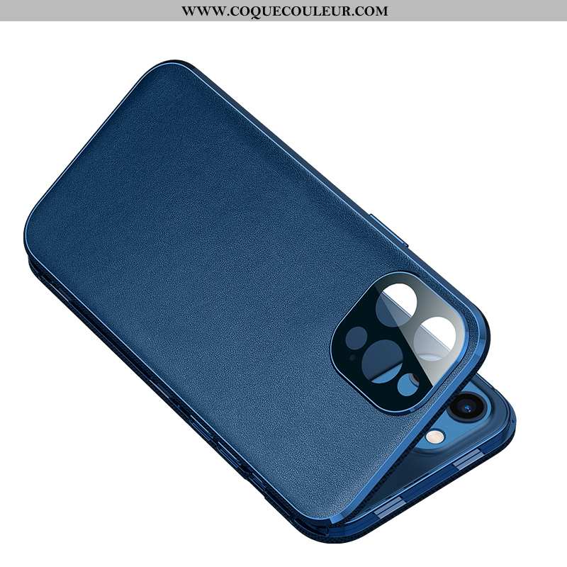 Coque iPhone 12 Pro Max Protection Légère Nouveau, Housse iPhone 12 Pro Max Métal Bleu