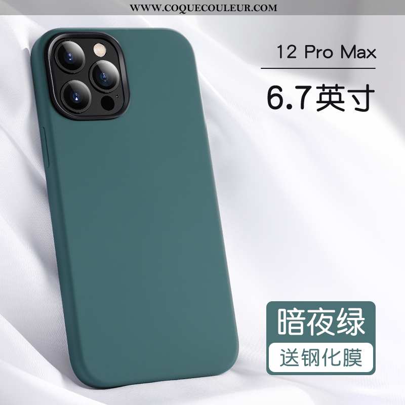 Étui iPhone 12 Pro Max Protection Silicone Tout Compris, Coque iPhone 12 Pro Max Personnalité Incass