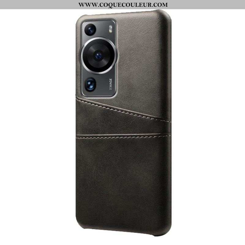 Coque Huawei P60 Pro Effet Cuir Porte-Cartes