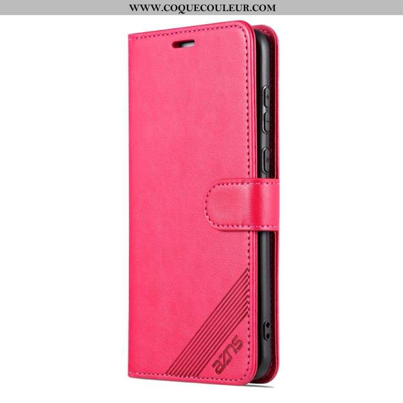 Housse Huawei P60 Pro Effet Cuir AZNS