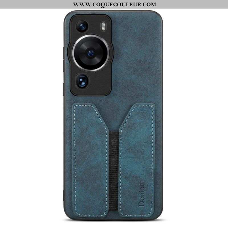 Coque Huawei P60 Pro Porte Cartes Élastique Denior