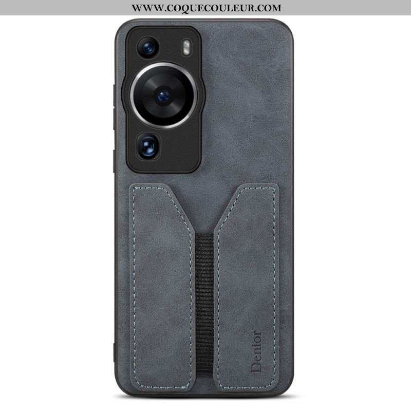 Coque Huawei P60 Pro Porte Cartes Élastique Denior