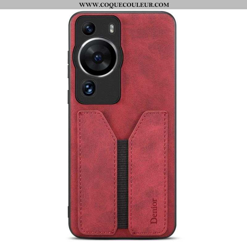 Coque Huawei P60 Pro Porte Cartes Élastique Denior