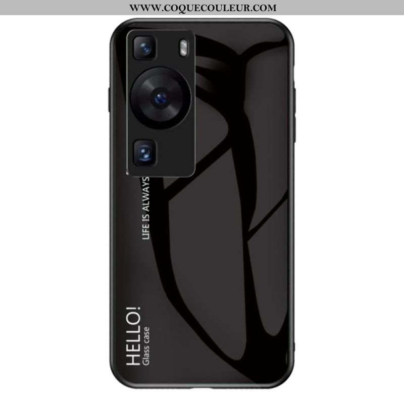 Coque Huawei P60 Pro Verre Trempé Hello