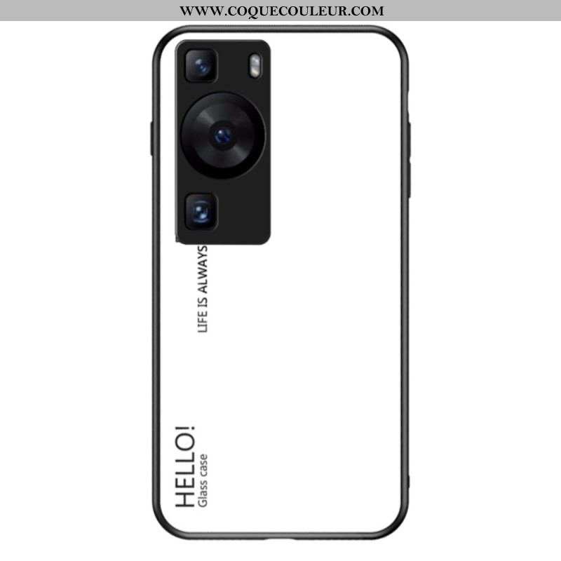 Coque Huawei P60 Pro Verre Trempé Hello