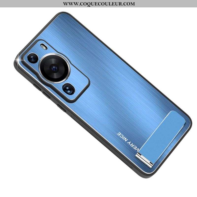 Coque Huawei P60 Pro Aluminium Brossé avec Support