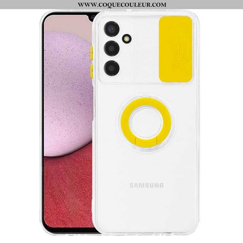 Coque Samsung Galaxy A14 5G / A14 Transparente avec Anneau-Support