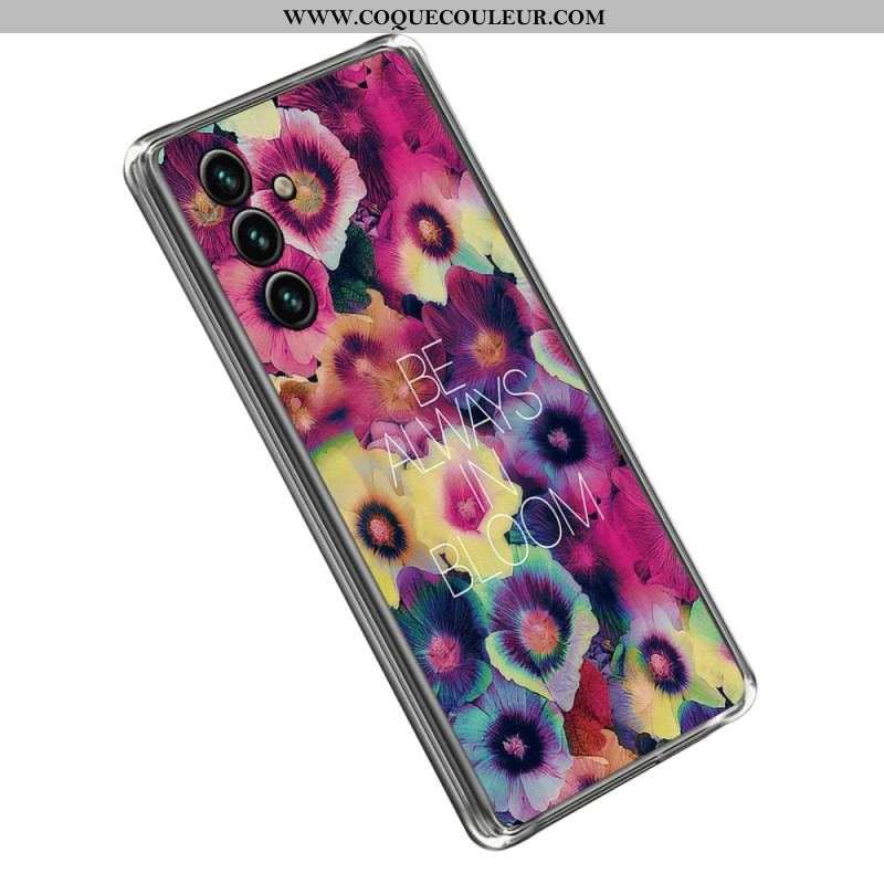 Coque Samsung Galaxy A14 5G / A14 Silicone Florale