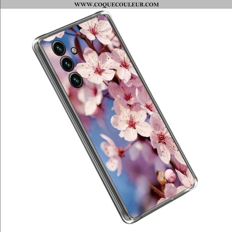 Coque Samsung Galaxy A14 5G / A14 Silicone Florale