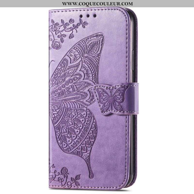 Housse Samsung Galaxy A14 5G / A14 Papillon Baroque