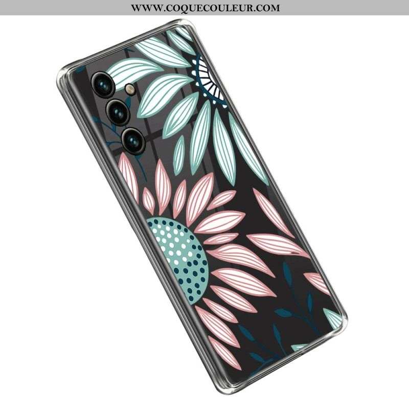 Coque Samsung Galaxy A14 5G / A14 Transparente Florale