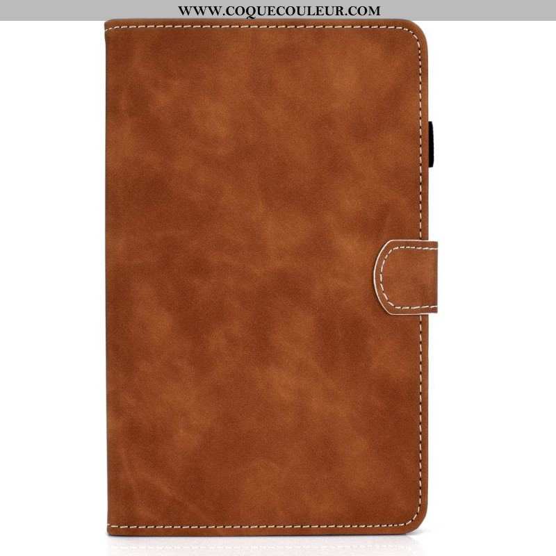 Housse Samsung Galaxy Tab A8 (2021) Effet Cuir Design Vintage