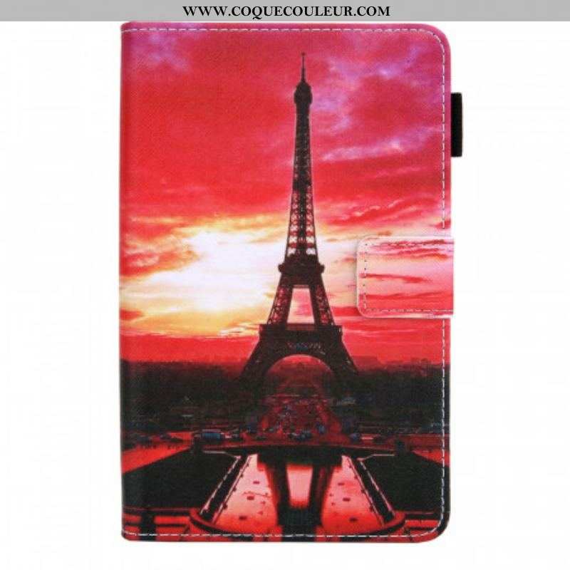 Housse Samsung Galaxy Tab A8 (2021) Sunset Tour Eiffel