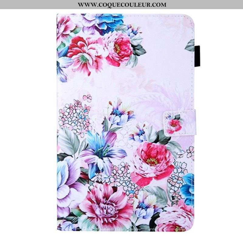 Housse Samsung Galaxy Tab A8 (2021) Design Fleurs