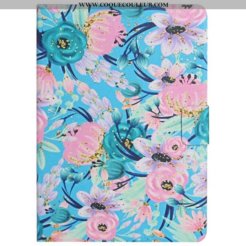 Housse Samsung Galaxy Tab A8 (2021) Fleurs Fleurs Fleurs