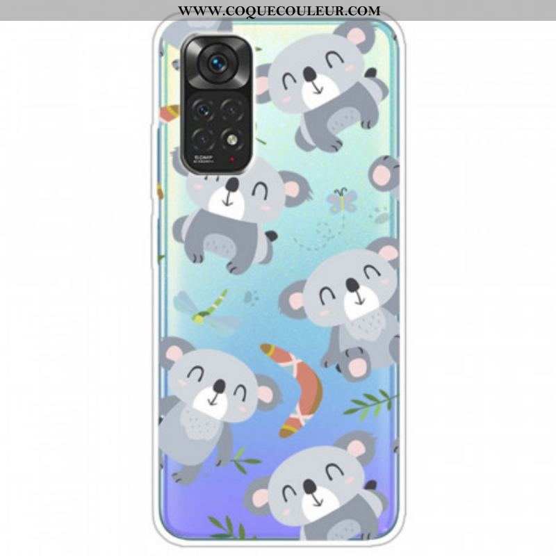 Coque Xiaomi Redmi Note 11 Pro / Note 11 Pro 5G Petits Koalas Gris