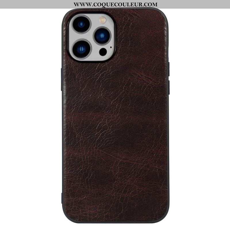 Coque iPhone 14 Plus Cuir Véritable